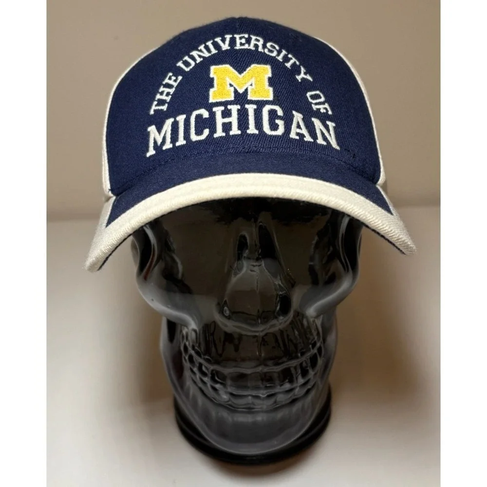 University of MICHIGAN Vintage Nike Team FlexFit Hat | Blue/White